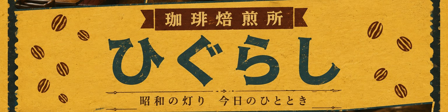 珈琲焙煎所 ひぐらし ― 昭和の灯り、今日のひととき。