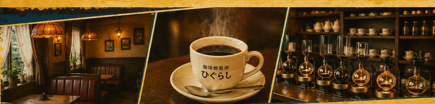 店内の様子とコーヒー